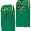 Julian Roper II Jersey #1 Notre Dame Fighting Irish Basketball uniform Green