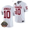 Jackson Arnold Jersey #10 Oklahoma Sooners Allstate Red River Rivalry College Football Stitched White