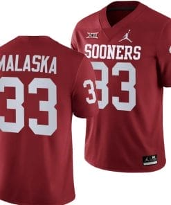 Jocelyn Malaska Jersey #33 Oklahoma Sooners 2024 College Football Crimson