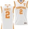 Jordan Gainey Jersey #2 Tennessee Volunteers NIL College Basketball Lightweight White