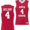 Jacy Sheldon Jersey #4 Ohio State Buckeyes College Basketball Lightweight Scarlet
