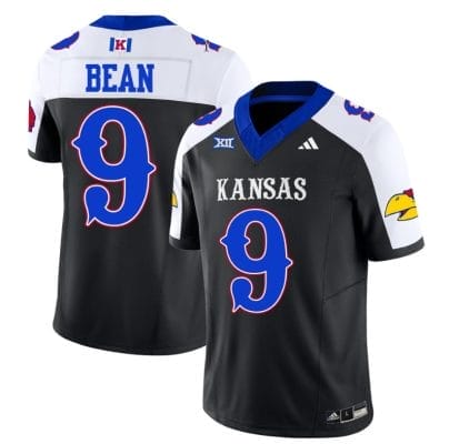 Jason Bean Jersey #9 Kansas Jayhawks Blackhawk Vapor Limited Football Alternate