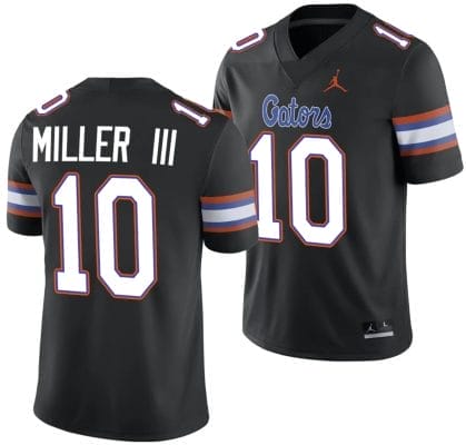 Jack Miller III Jersey #10 Florida Gators Alternate College Football 2023-24 Black