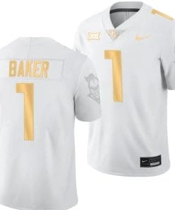 Javon Baker Jersey #1 UCF Knights Light Mode College Football White Golden