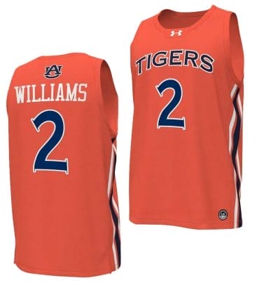 Jaylin Williams Jersey #2 Auburn Tigers College Basketball Replica Orange 8 Jaylin Williams Jersey #2 Auburn Tigers College Basketball Replica Orange