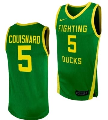 Jermaine Couisnard Jersey #5 Oregon Ducks Replica College Basketball uniform Green