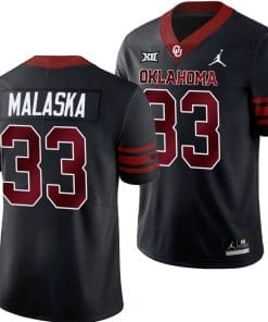 Jocelyn Malaska Jersey #33 Oklahoma Sooners 2024 College Football Black