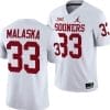 Jocelyn Malaska Jersey #33 Oklahoma Sooners 2024 College Football White 6 Jocelyn Malaska Jersey #33 Oklahoma Sooners 2024 College Football White
