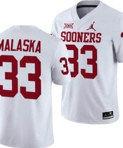 Jocelyn Malaska Jersey #33 Oklahoma Sooners 2024 College Football White