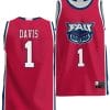 Johnell Davis Jersey #1 FAU Owls NIL Basketball Lightweight Red 5 Johnell Davis Jersey #1 FAU Owls NIL Basketball Lightweight Red