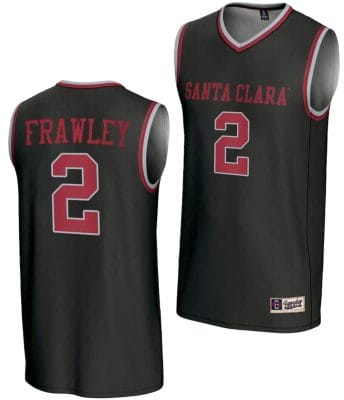 Keeley Frawley Jersey #2 Santa Clara Broncos Basketball NIL Lightweight Black