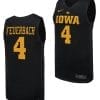 Kylie Feuerbach Jersey #4 Iowa Hawkeyes Basketball uniform 2023-24 Black 4 Kylie Feuerbach Jersey #4 Iowa Hawkeyes Basketball uniform 2023-24 Black