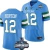 Kai Horton Jersey #12 Tulane Green Wave 2022 ACC Football Championship Blue 7 Kai Horton Jersey #12 Tulane Green Wave 2022 ACC Football Championship Blue