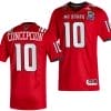 Kevin Concepcion Jersey #10 NC State Wolfpack 2023 Pop Tarts Bowl Football Red