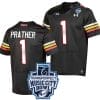 Kaden Prather Jersey #1 Maryland Terrapins 2023 Music City Bowl Patch Football Black