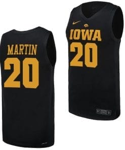 Kate Martin Jersey #20 Iowa Hawkeyes Basketball uniform 2023-24 Black