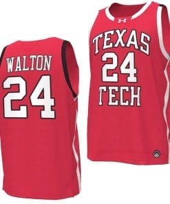 Kerwin Walton Jersey #24 Texas Tech Red Raiders Basketball uniform Red