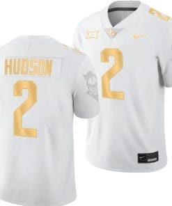 Kobe Hudson Jersey #2 UCF Knights Light Mode College Football White Golden