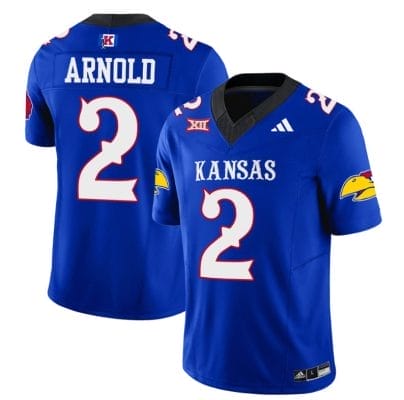 Lawrence Arnold Jersey #2 Kansas Jayhawks Blackhawk Vapor Limited Football Royal