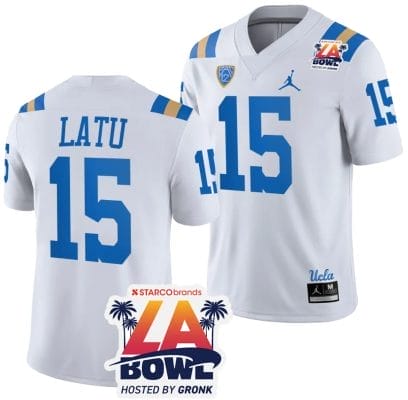 Laiatu Latu Jersey #15 UCLA Bruins 2023 LA Bowl College Football White 8 Laiatu Latu Jersey #15 UCLA Bruins 2023 LA Bowl College Football White