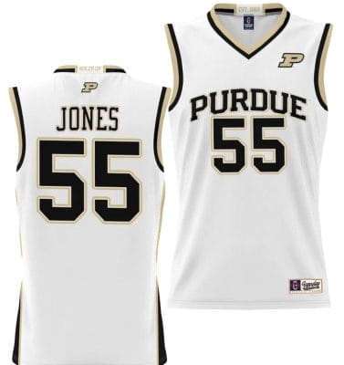 Lance Jones Jersey #55 Purdue Boilermakers NIL College Basketball Lightweight White
