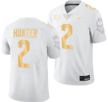 Lee Hunter Jersey #2 UCF Knights Light Mode College Football White Golden 10 Lee Hunter Jersey #2 UCF Knights Light Mode College Football White Golden