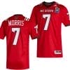 MJ Morris Jersey #7 NC State Wolfpack 2023 Pop Tarts Bowl Football Red