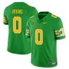 MarKeise Irving Jersey #0 Oregon Ducks ‘Mighty Oregon’ Throwback Football Uniforms Green