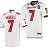 MJ Morris Jersey #7 NC State Wolfpack 2023 Pop Tarts Bowl Football White