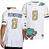 Malik Rutherford Jersey #8 Georgia Tech Yellow Jackets 2023 Gasparilla Bowl Patch Football White