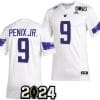 Michael Penix Jr Jersey #9 Washington Huskies 2024 College Football Playoff National Championship White 4 Michael Penix Jr Jersey #9 Washington Huskies 2024 College Football Playoff National Championship White