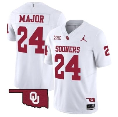 Marcus Major Jersey #24 Oklahoma Sooners Vapor Limited College Football Stitched White 8 Marcus Major Jersey #24 Oklahoma Sooners Vapor Limited College Football Stitched White