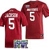 Malik Jackson Jersey #5 Jacksonville State Gamecocks 2023 New Orleans Bowl Patch Football Red