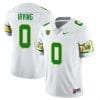 MarKeise Irving Jersey #0 Oregon Ducks ‘Mighty Oregon’ Throwback Football Uniforms White