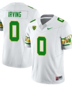 MarKeise Irving Jersey #0 Oregon Ducks ‘Mighty Oregon’ Throwback Football Uniforms White