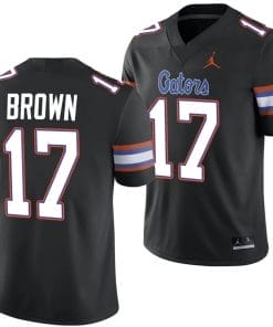 Max Brown Jersey #17 Florida Gators Alternate College Football 2023-24 Black