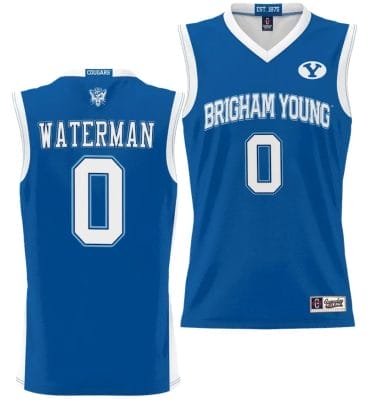 Noah Waterman Jersey #0 BYU Cougars NIL College Basketball Jersey Lightweight Royal 8 Noah Waterman Jersey #0 BYU Cougars NIL College Basketball Jersey Lightweight Royal