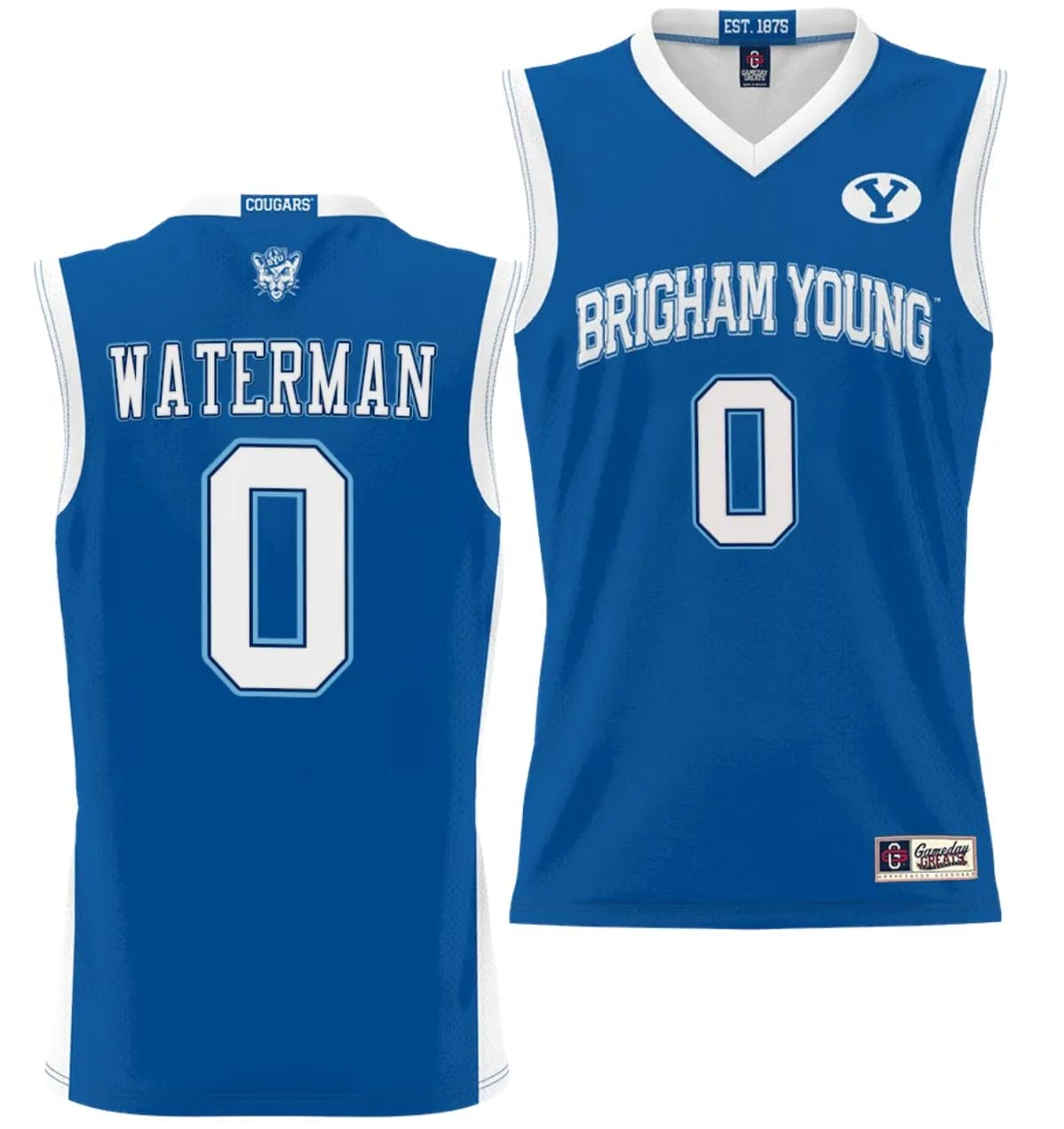 Noah Waterman Jersey #0 BYU Cougars NIL College Basketball Jersey Lightweight Royal 1 Noah Waterman Jersey #0 BYU Cougars NIL College Basketball Jersey Lightweight Royal
