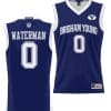 Noah Waterman Jersey #0 BYU Cougars NIL College Basketball Jersey Lightweight Navy