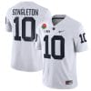 Nicholas Singleton Jersey #10 Penn State Nittany Lions Rose Patch College Football All Stitched White