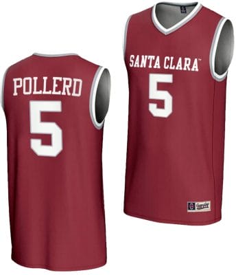 Olivia Pollerd Jersey #5 Santa Clara Broncos Basketball NIL Lightweight Maroon