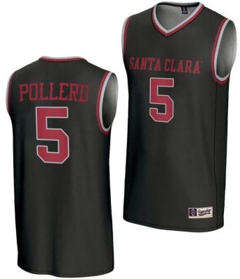Olivia Pollerd Jersey #5 Santa Clara Broncos Basketball NIL Lightweight Black