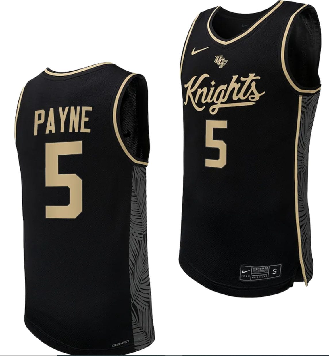 Omar Payne Jersey #5 UCF Knights Replica College Basketball Uniform Black 1 Omar Payne Jersey #5 UCF Knights Replica College Basketball Uniform Black