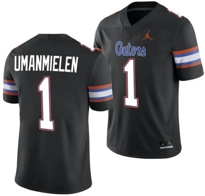 Princely Umanmielen Jersey #1 Florida Gators Alternate College Football 2023-24 Black