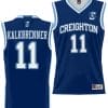 Ryan Kalkbrenner Jersey #11 Creighton Bluejays College NIL Basketball Lightweight Blue
