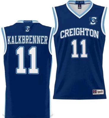 Ryan Kalkbrenner Jersey #11 Creighton Bluejays College NIL Basketball Lightweight Blue