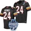 Roman Hemby Jersey #24 Maryland Terrapins 2023 Music City Bowl Patch Football Black