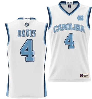 RJ Davis Jersey #4 UNC Tar Heels NIL College Basketball Lightweight White 8 RJ Davis Jersey #4 UNC Tar Heels NIL College Basketball Lightweight White