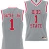 Roddy Gayle Jr Jersey #1 Ohio State Buckeyes College Basketball Lightweight Gray 5 Roddy Gayle Jr Jersey #1 Ohio State Buckeyes College Basketball Lightweight Gray