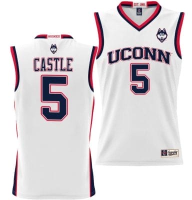 Stephon Castle Jersey #5 UConn Huskies NIL College Basketball Lightweight White 8 Stephon Castle Jersey #5 UConn Huskies NIL College Basketball Lightweight White